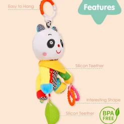 Panda White Premium Hanging Toy With Teether