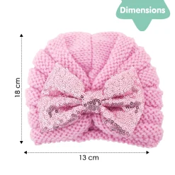 Partywear Pink Turban Cap