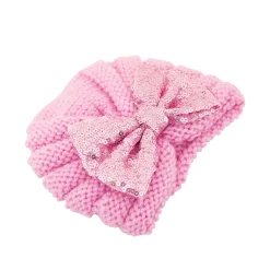 Partywear Pink Turban Cap