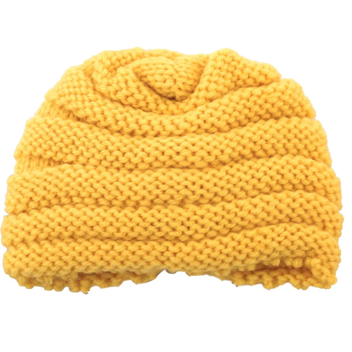 Partywear Yellow And Pink Turban Cap