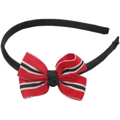 Patterned Red And Black Headband Set