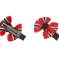 Patterned Red And Black Headband Set