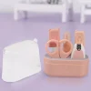 Peach Grooming Kit of 5 Pcs with a Nail Clipper