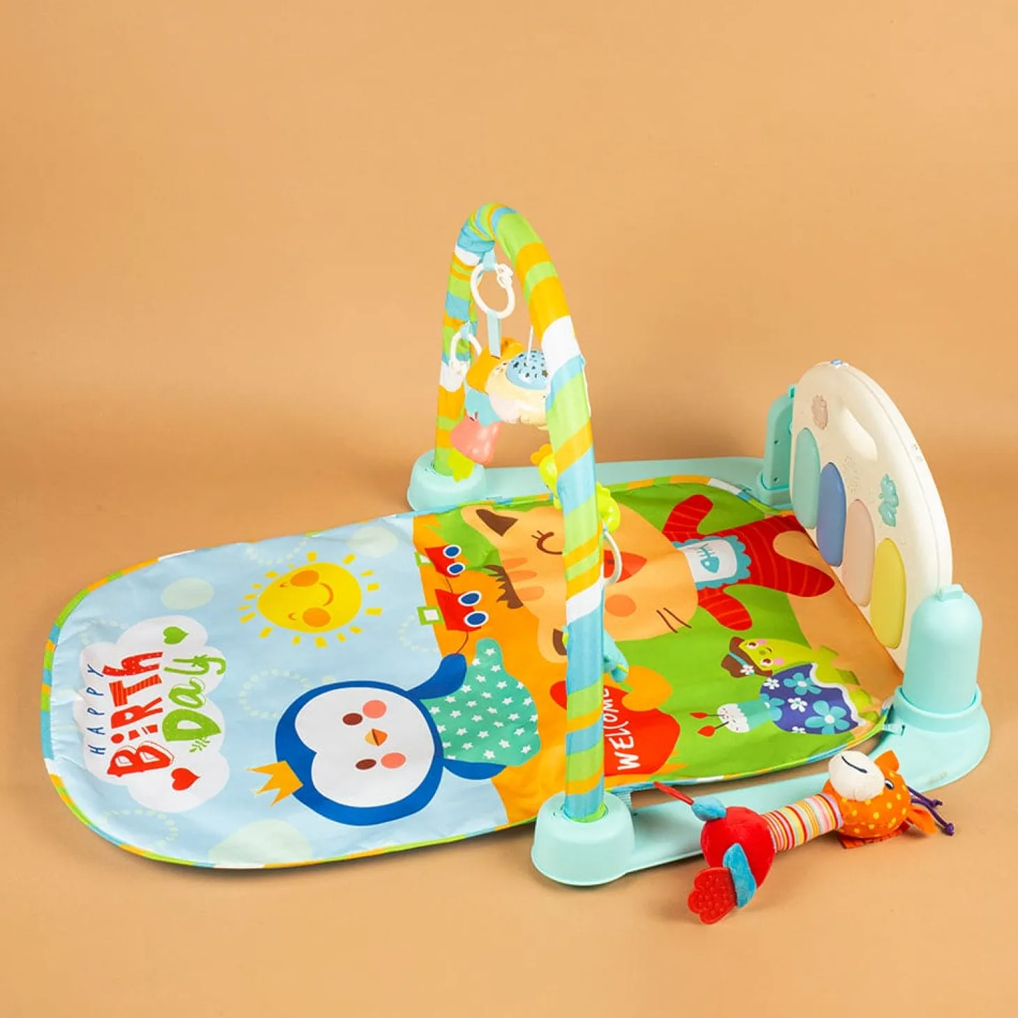 Penguin Party Blue Piano Activity Gym