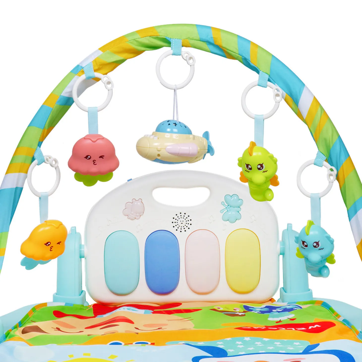 Penguin Party Blue Piano Activity Gym