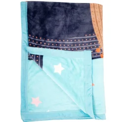 Perfect Star Moment Blue Two-Ply Blanket