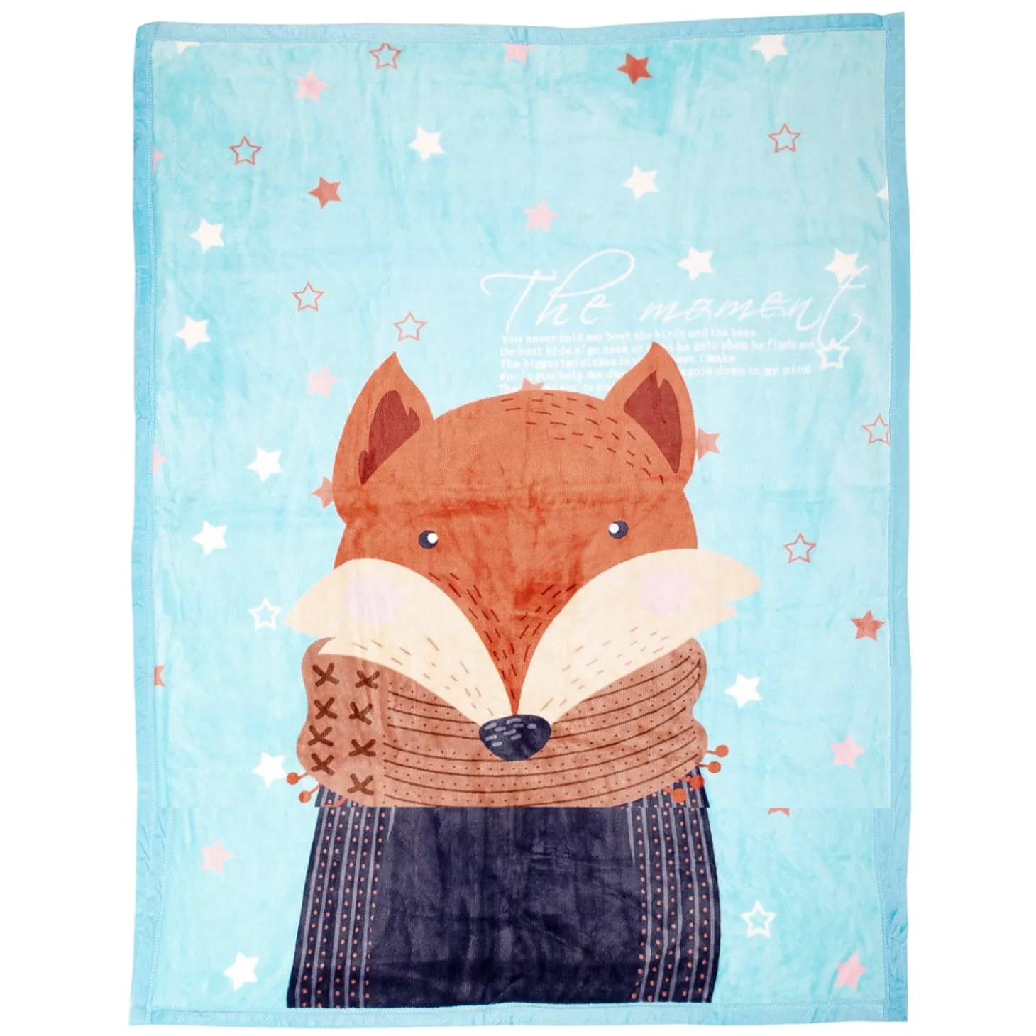 Perfect Star Moment Blue Two-Ply Blanket