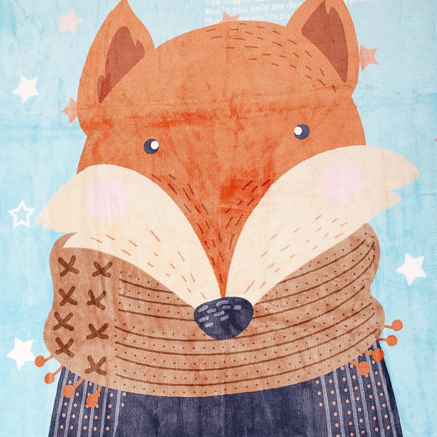 Perfect Star Moment Blue Two-Ply Blanket