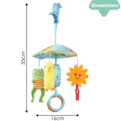 Picnic By The Pond Multicolour Musical Cot Mobile