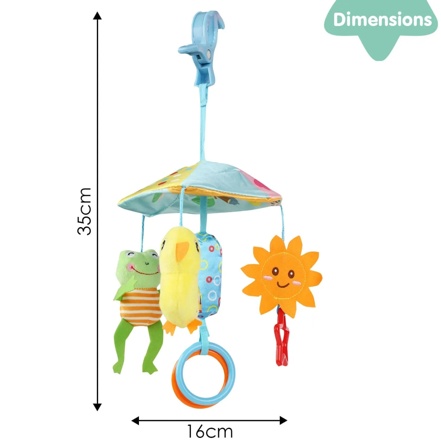Picnic By The Pond Multicolour Musical Cot Mobile