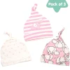 Pink Elephant 3 Pk Caps