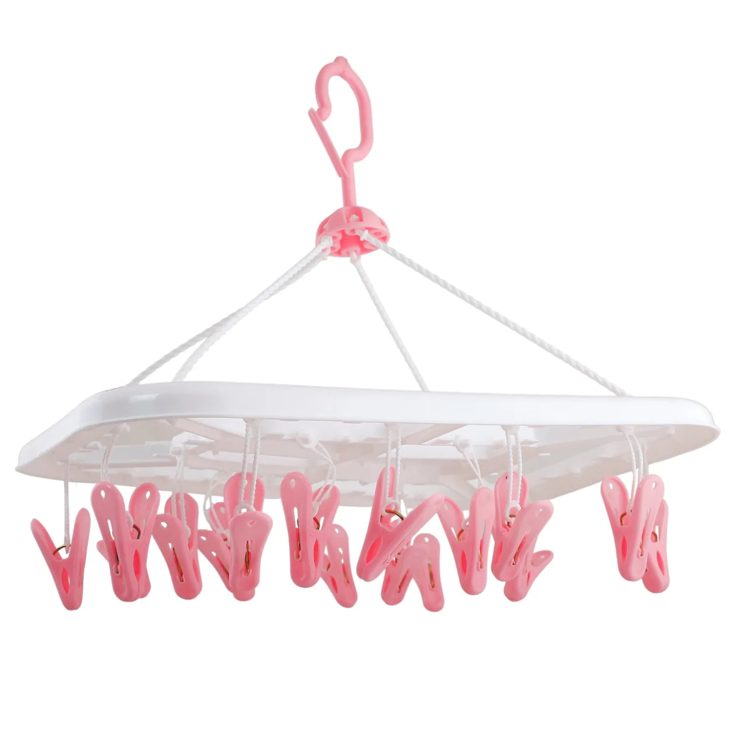 Pink Premium Rectangular Clip Hanger