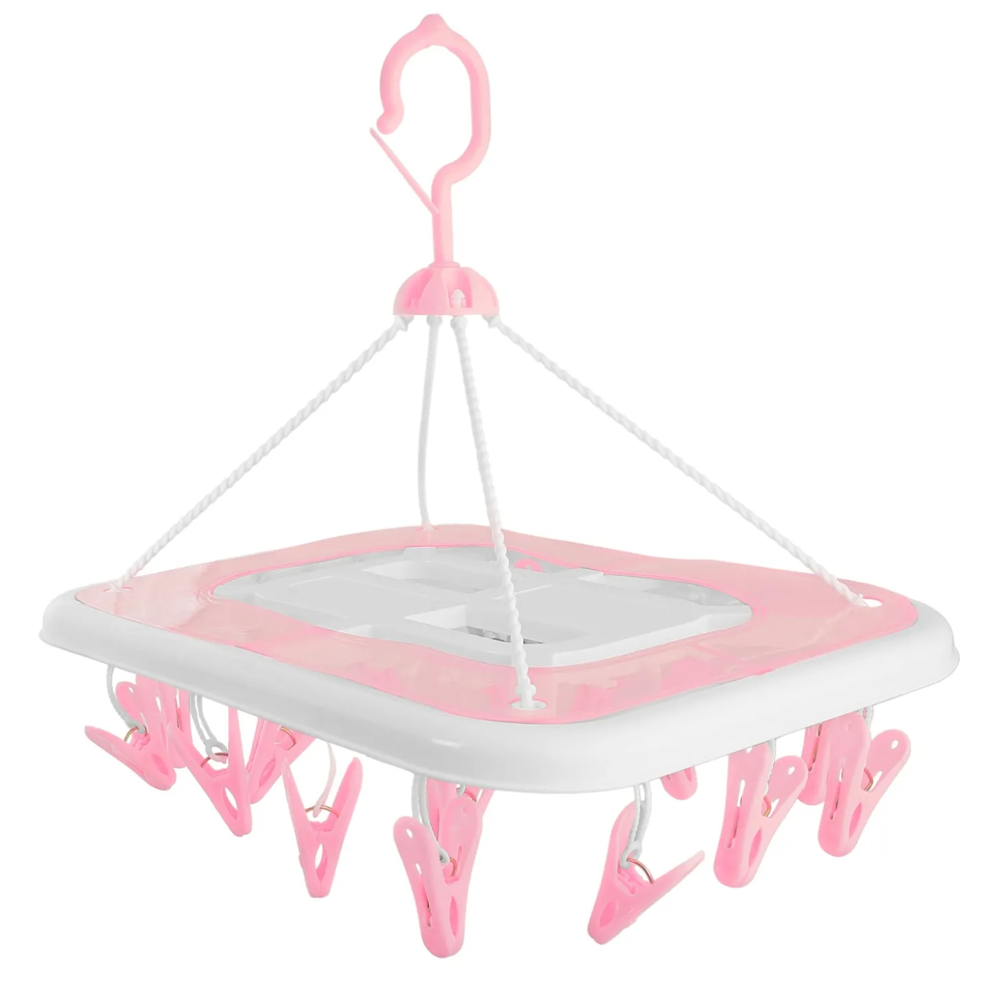 Pink Premium Square Clip Hanger