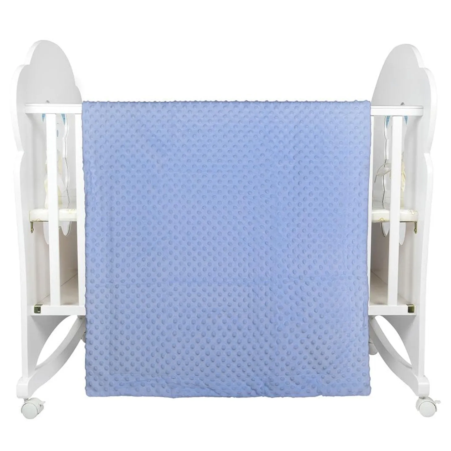 Plain Blue Double Sided Bubble Blanket