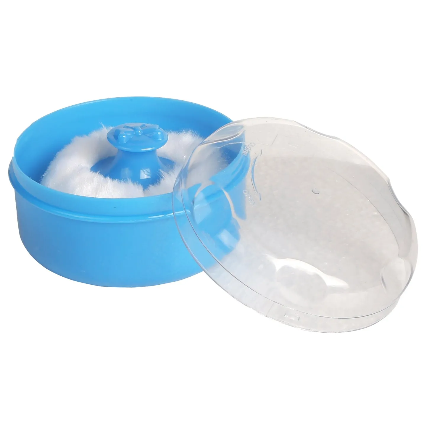 Plain Blue Powder Puff