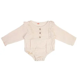 Plain Full Sleeve Cream 1 Piece Romper