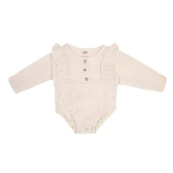 Plain Full Sleeve Cream 1 Piece Romper