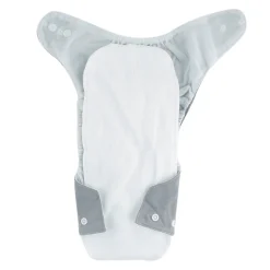Plain Grey Adjustable & Washable Diaper