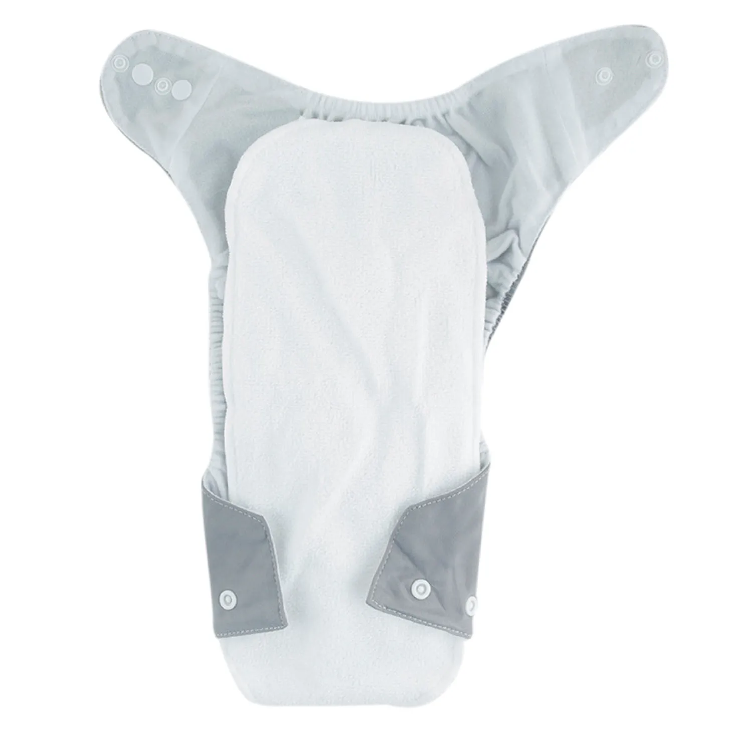 Plain Grey Adjustable & Washable Diaper