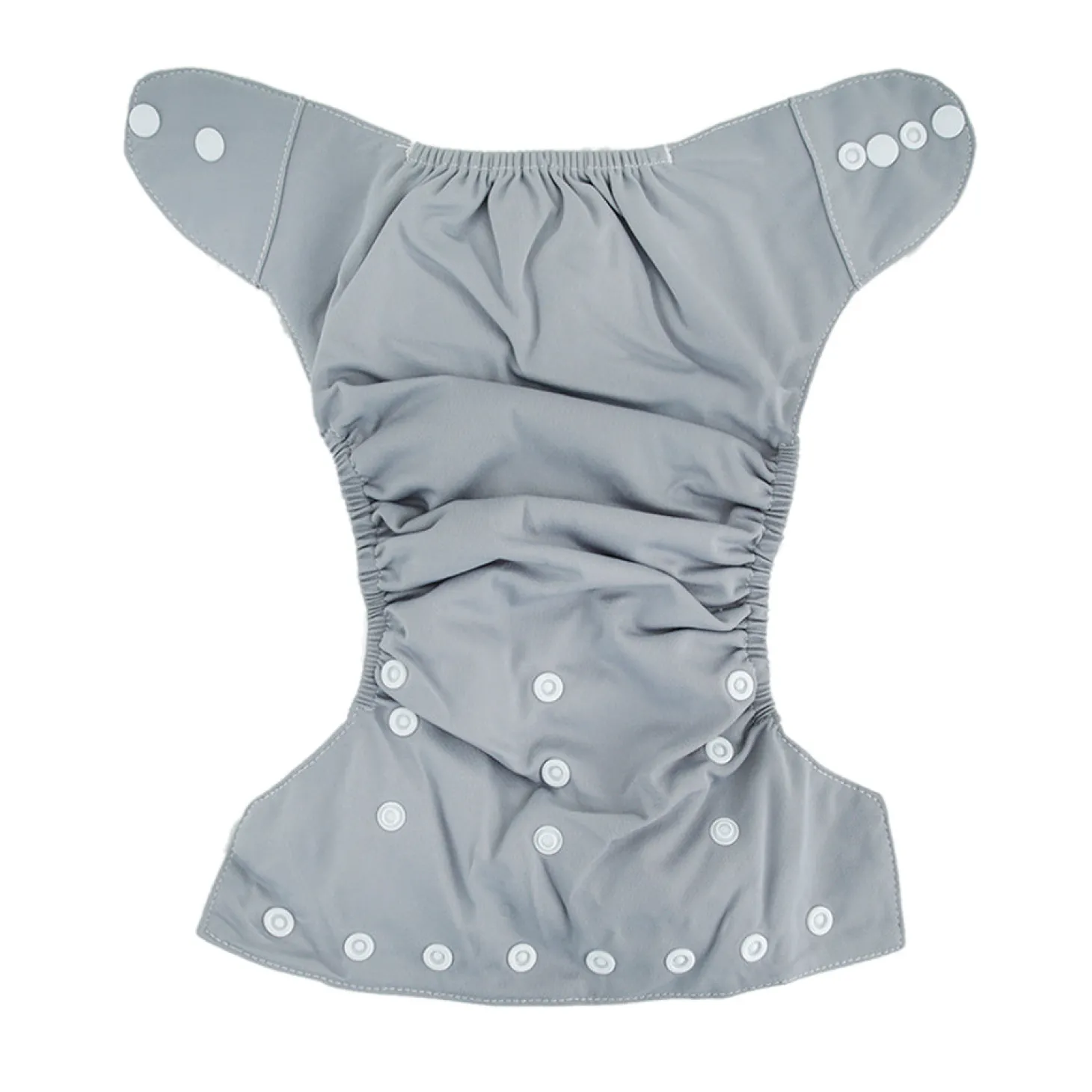 Plain Grey Adjustable & Washable Diaper