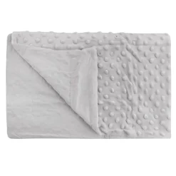 Plain Grey Double Sided Bubble Blanket