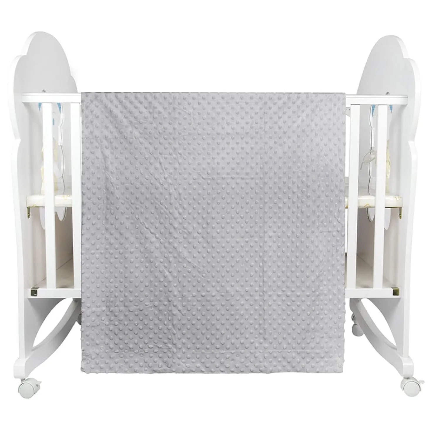 Plain Grey Double Sided Bubble Blanket