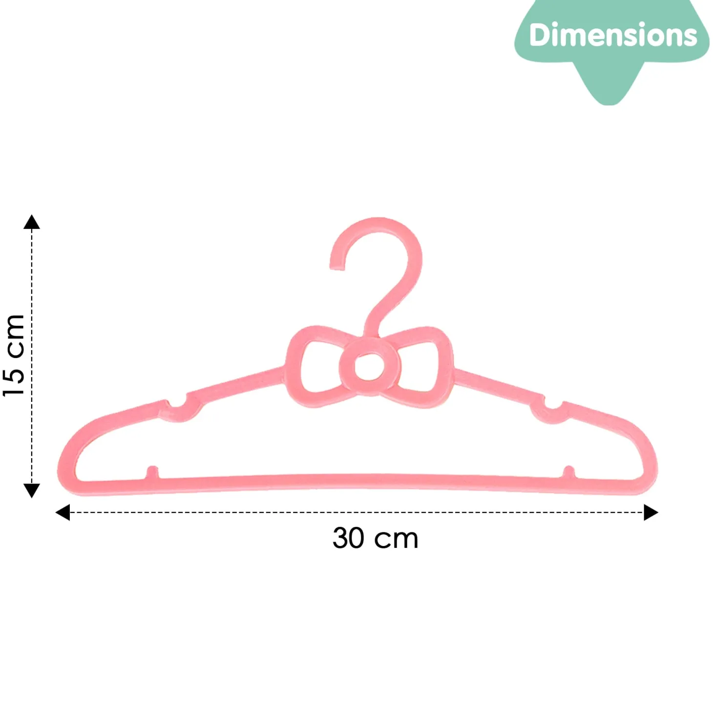 Plain Multicolour 5 Pk Baby Hanger