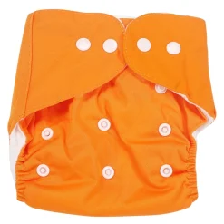 Plain Orange Reusable Diaper