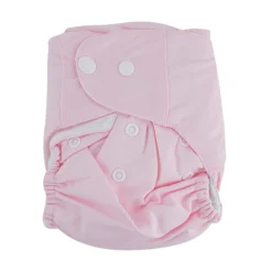 Plain Pink Adjustable & Washable Diaper
