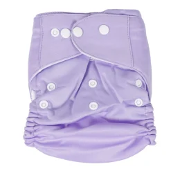 Plain Purple Adjustable & Washable Diaper