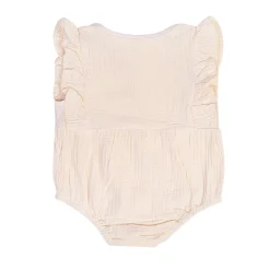 Plain Sleeveless Cream 1 Piece Romper