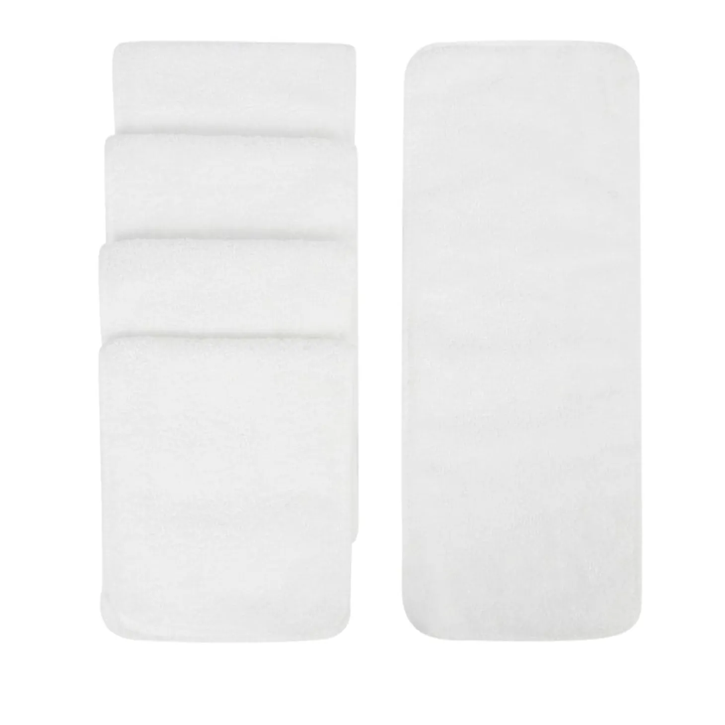 Plain 12X32 Cm White 5 Pk Diaper Liner