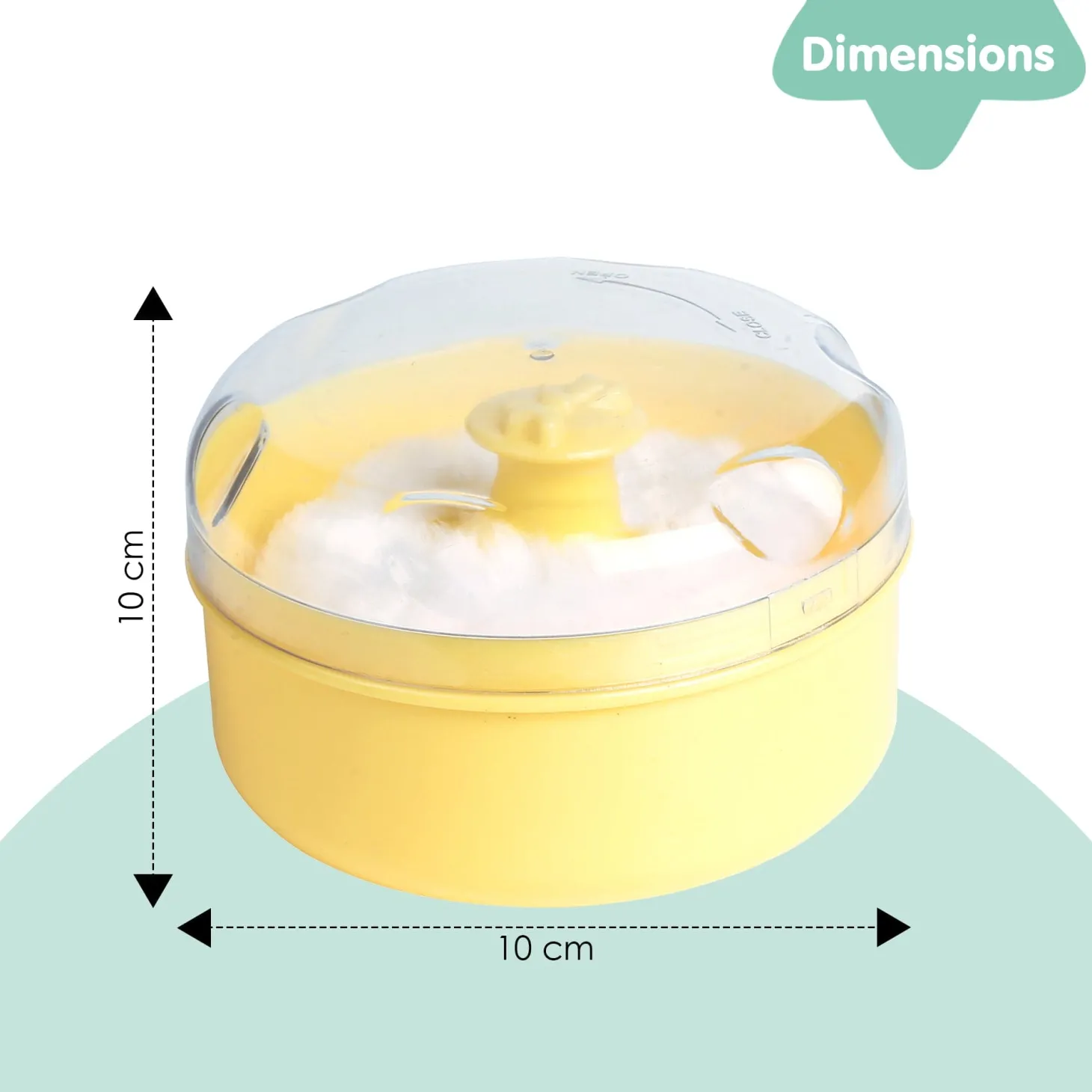 Plain Yellow Powder Puff
