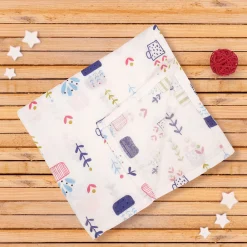 Plant Lover Multicolour Muslin Swaddle