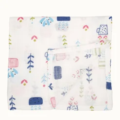Plant Lover Multicolour Muslin Swaddle
