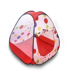 Playtime Foldable Ball Pit Tent Polka Dotted - Red