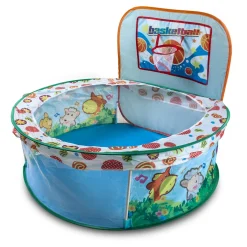 Playtime Foldable Ball Pit Basketball Animal Theme - Blue