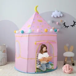 Playtime Foldable Tent House Star Teddy - Pink