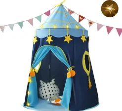 Playtime Foldable Tent House Starry Night - Blue