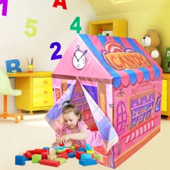 Playtime Foldable Tent House Candy Shop - Pink