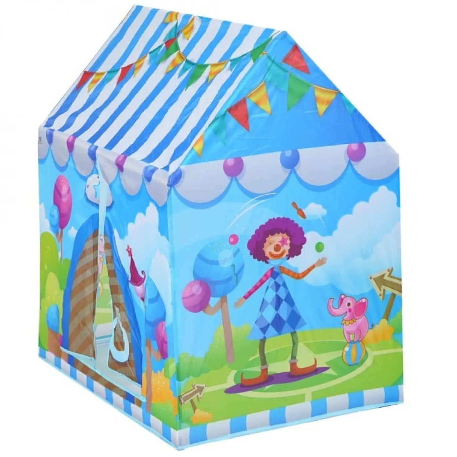 Playtime Foldable Tent House Circus - Blue