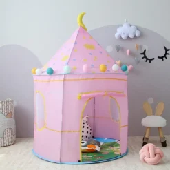 Playtime Foldable Tent House Star Teddy - Pink