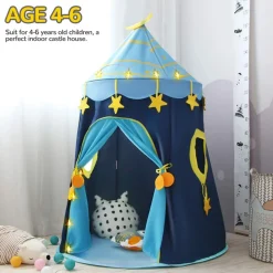 Playtime Foldable Tent House Starry Night - Blue