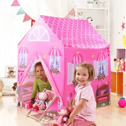 Playtime Foldable Tent House Princess Home - Pink