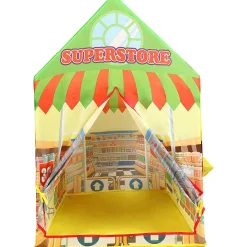 Playtime Foldable Tent House Supermarket - Multicolour