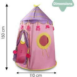Playtime Foldable Tent House Star Teddy - Pink