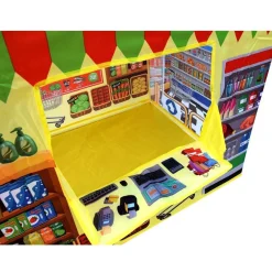 Playtime Foldable Tent House Supermarket - Multicolour