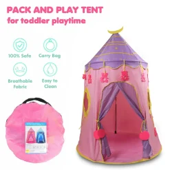 Playtime Foldable Tent House Star Teddy - Pink