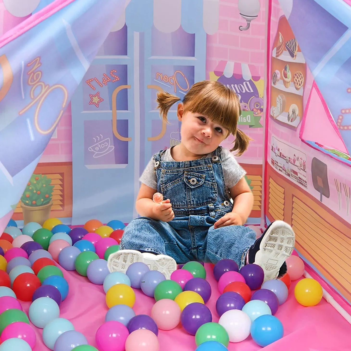 Playtime Foldable Tent House Cake Shop - Pink