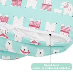 Polar Bear Sea Green Feeding Pillow